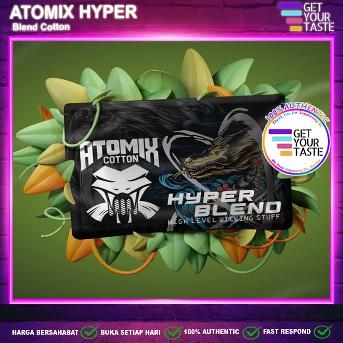 Atomix Hyper Blend Cotton Wicking Authentic by Atomix