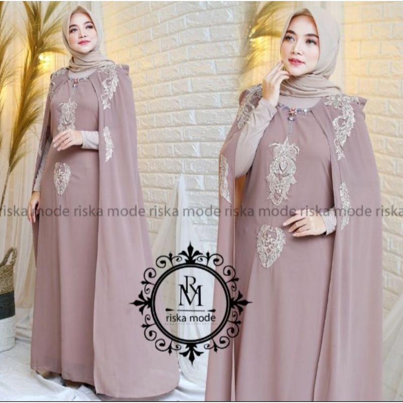 Kaftan Merak full Ceruty Free Gamis Manset Original RM Butik