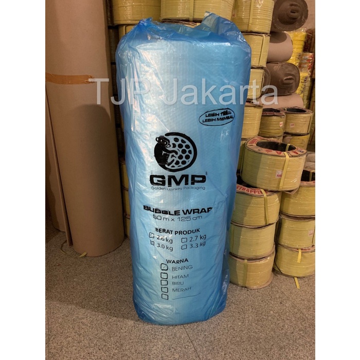 

Ginger- Bubble Wrap merk EKONOMIS 125 cm x 50 m bungkus biru