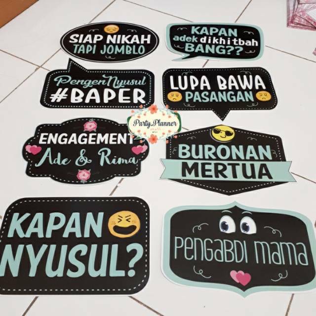 Photobooth property wedding perlengkapan foto wedding perlengkapan acara reuni photobooth props