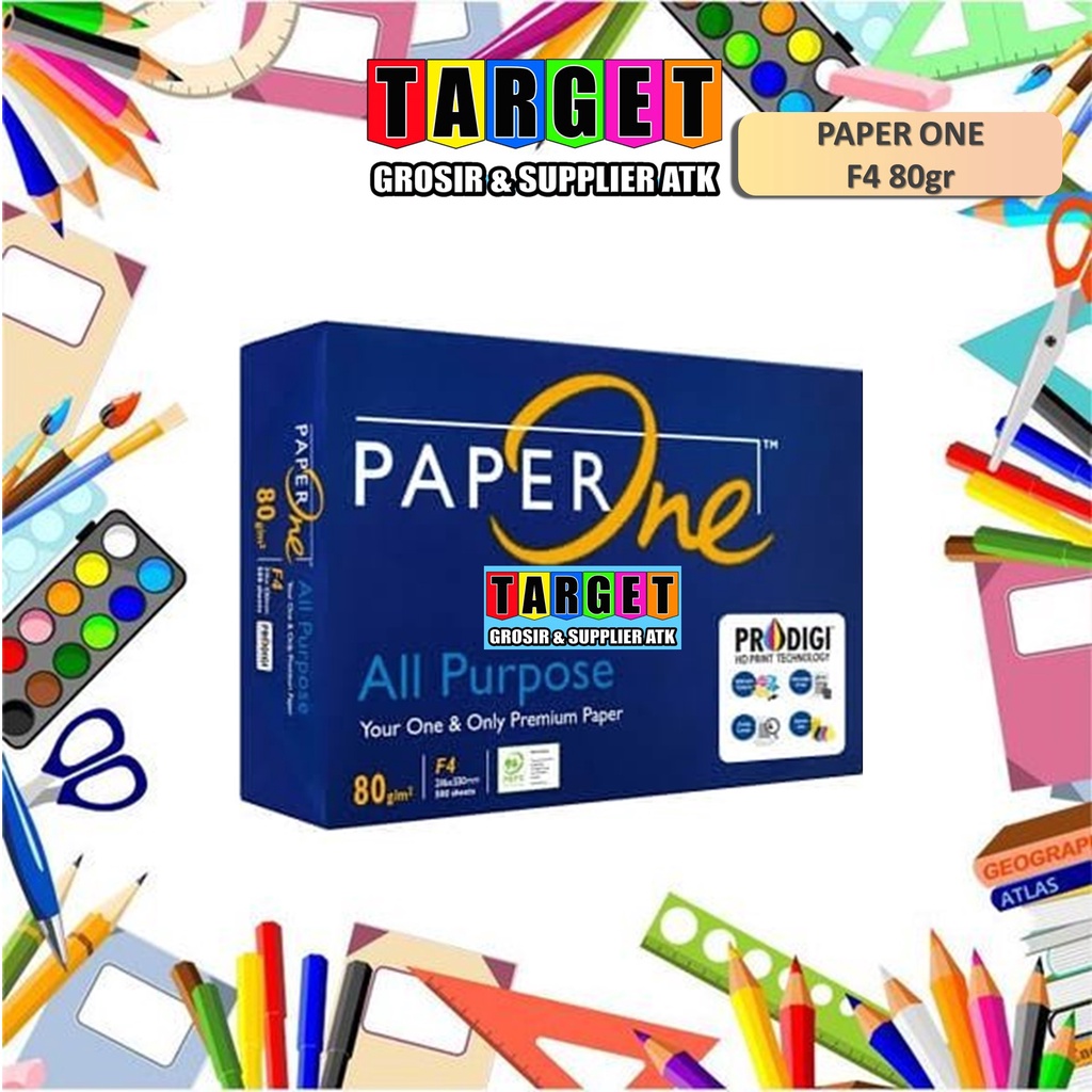 

H7Y Kertas Print Fotocopy Paper One Kertas HVS F4 Folio / Kertas PaperOne 75gr 80gr Gram