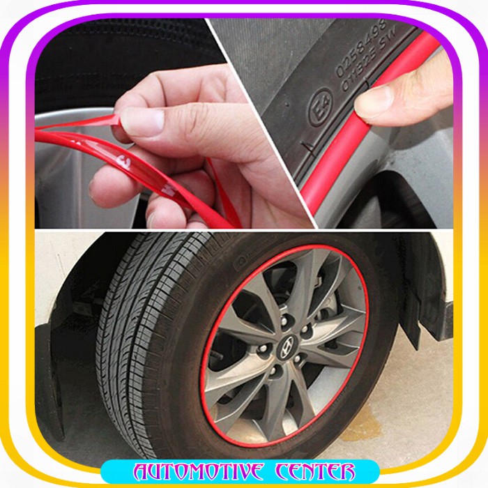 KARET LIST VELG MOBIL PELINDUNG VELG MOBIL RIM PROTECTOR 8 M FULL Super Deals Lis Pelindung Pelek