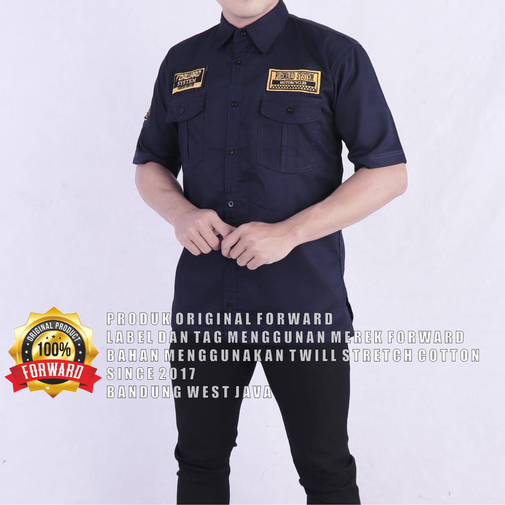 WORKSHIRT SS - SERI KEMEJA PATCH Pendek 3 WARNA/ Baju Kerja Lapangan Nyaman Dipakai BY FORWARD System K1 Forwardshop