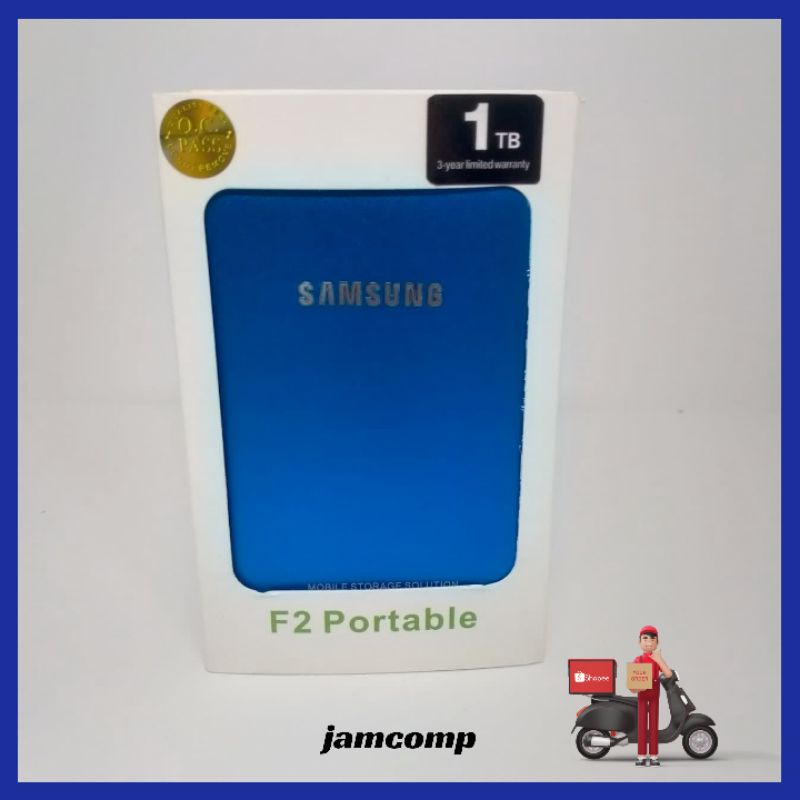 HARDISK EKSTERNAL 1TB SAMSUNG USB 2.0 BARU Free Pouch -HDD 1TB FOR LAPTOP NOTEBOOK PS