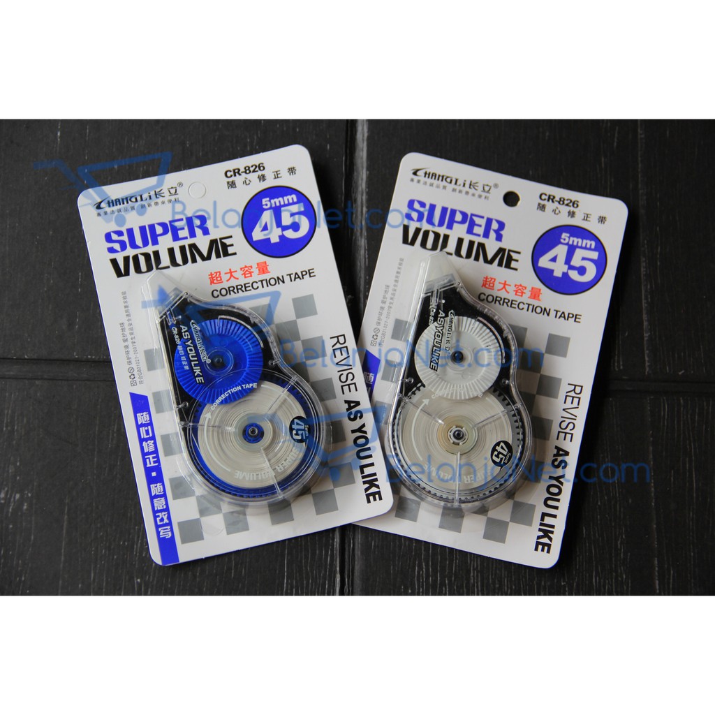 Correction Tape (Tipex) Hangli Super Volume 0.5mm (45meter) CR-826