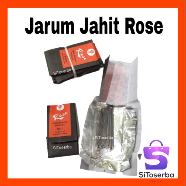 JARUM JAHIT TANGAN ROSE NO 1 - JARUM JAHIT MURAH LUBANG BESAR