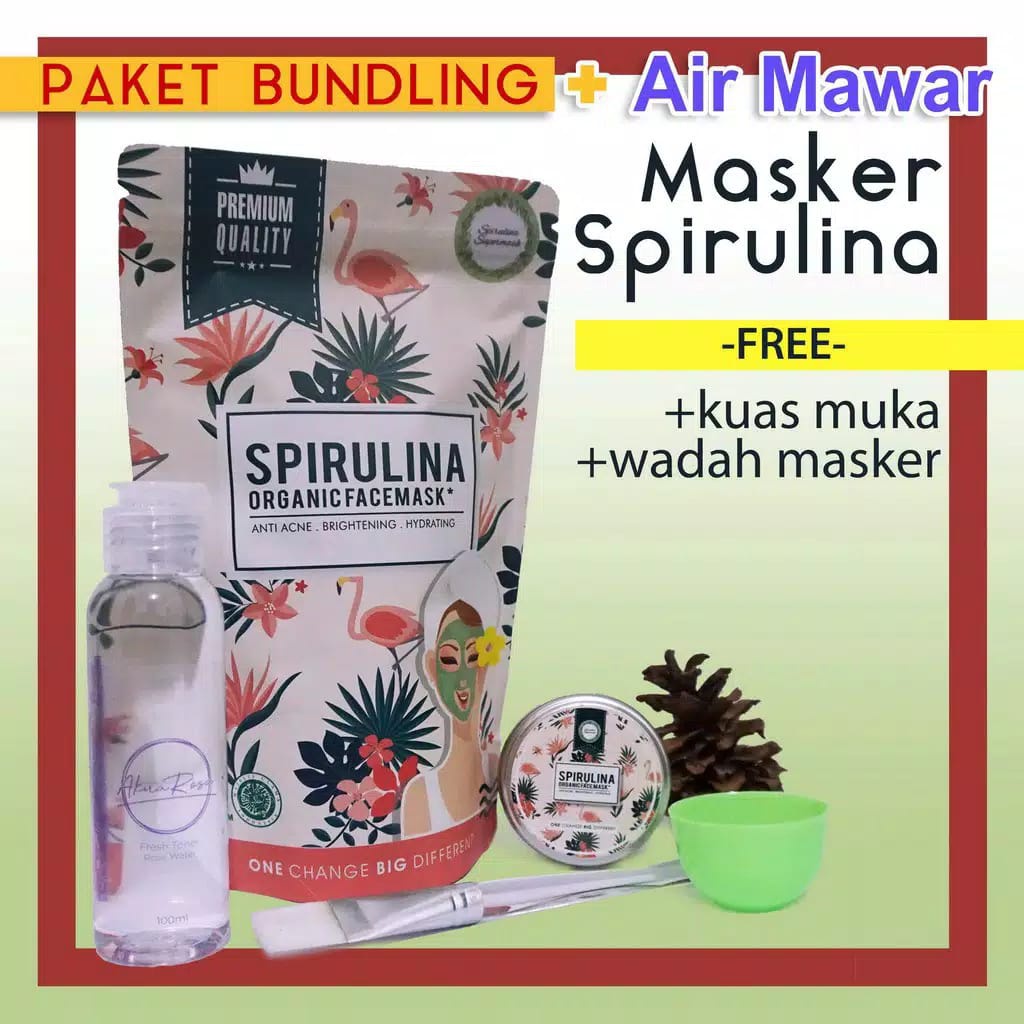 Masker Spirulina Original (Spirulina original Facemask)