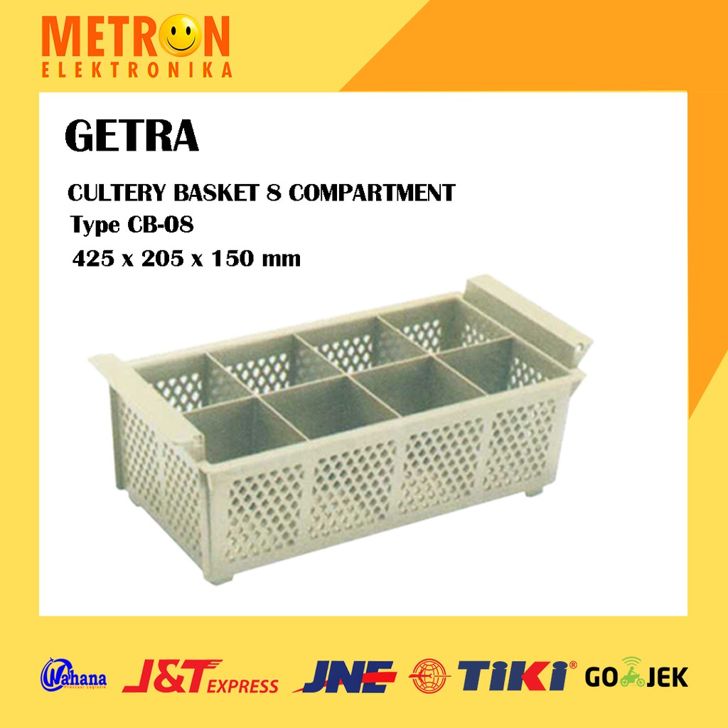 GETRA CB 08 - CULTERY BASKET 8 COMPARTMENT / CB08