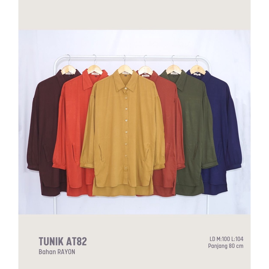 ANYOSTORE AT82 Tunik Rayon Wanita