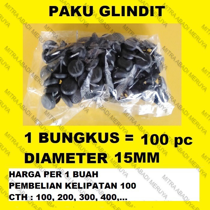 Paku Plastik Alas Kaki Meja Kursi Lemari Paku Glindit Hitam