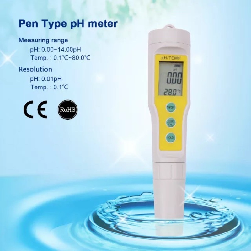 pH Meter Tester pH-3 Digital LCD Automatic Correction Aquarium Safe Pool Water Wine Urine Tester Ana