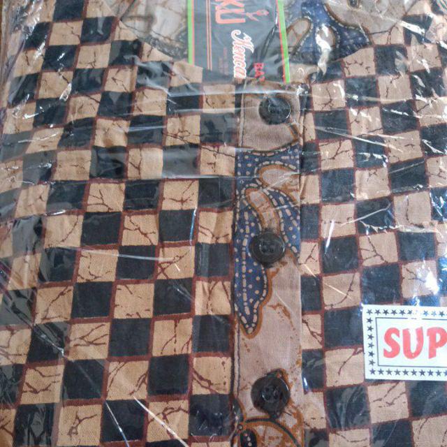 Yuli - Gamis Kencana Ungu Katun Ld 110 Cm/pb 130 Cm Batik Ku Lebel Hitam(kuh)