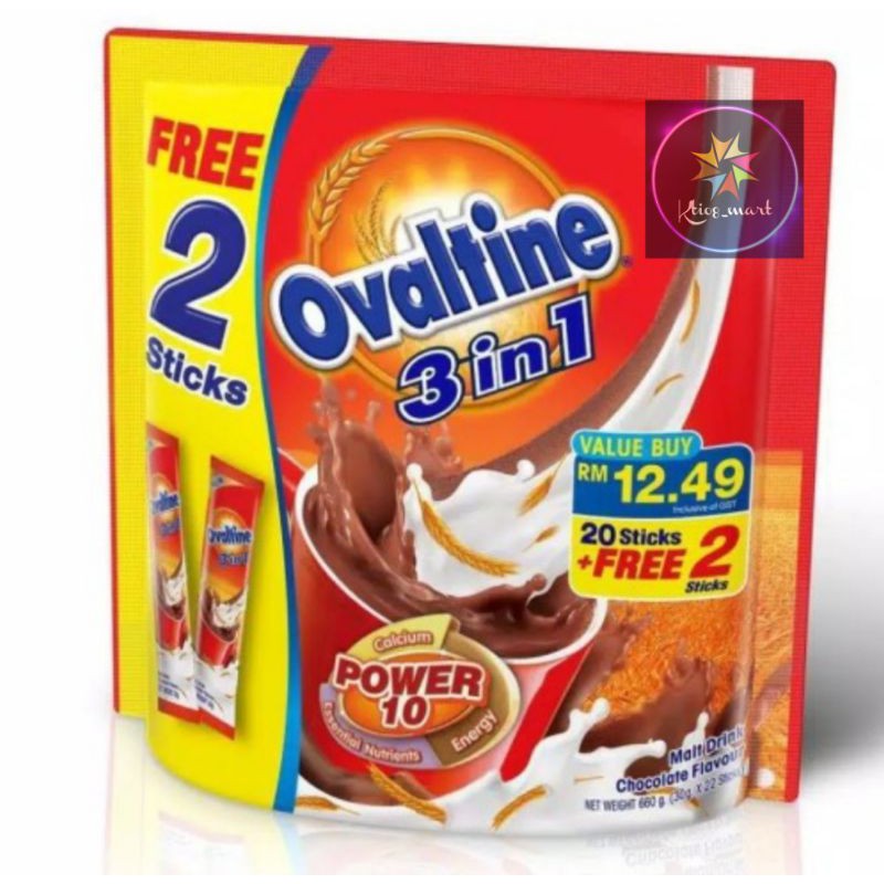 

Ovaltine 3in1 20stick/Malaysia/Import