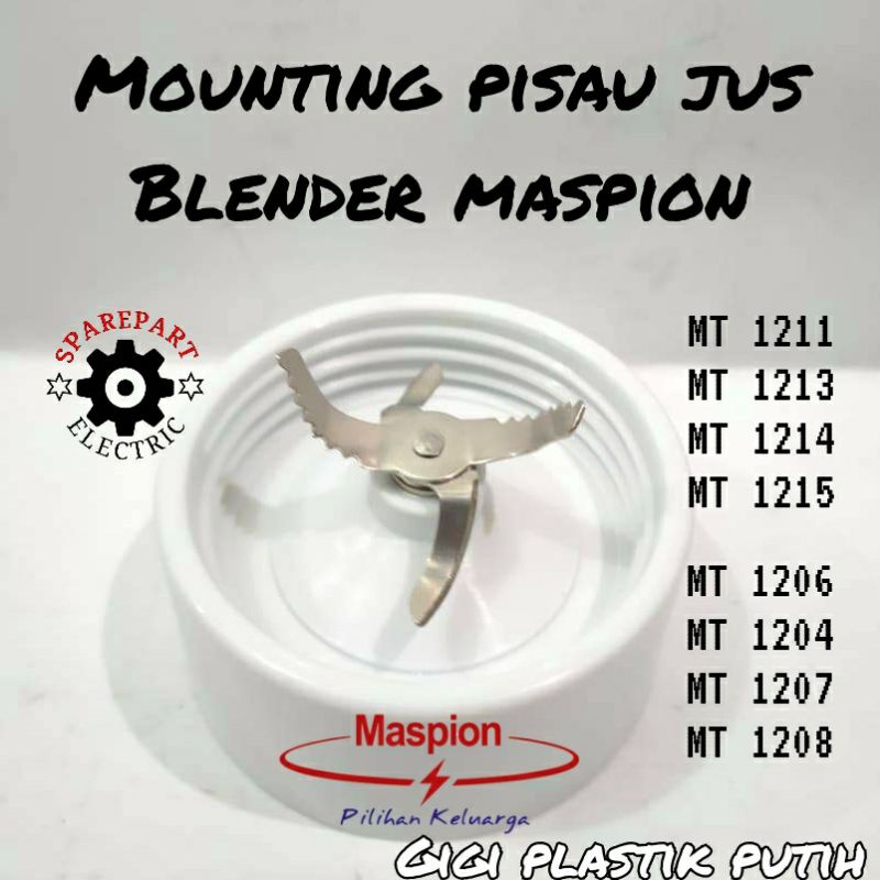 PISAU JUS BLENDER MASPION GIGI PLASTIK MT 1206 1204 1213 1214 1215 dll