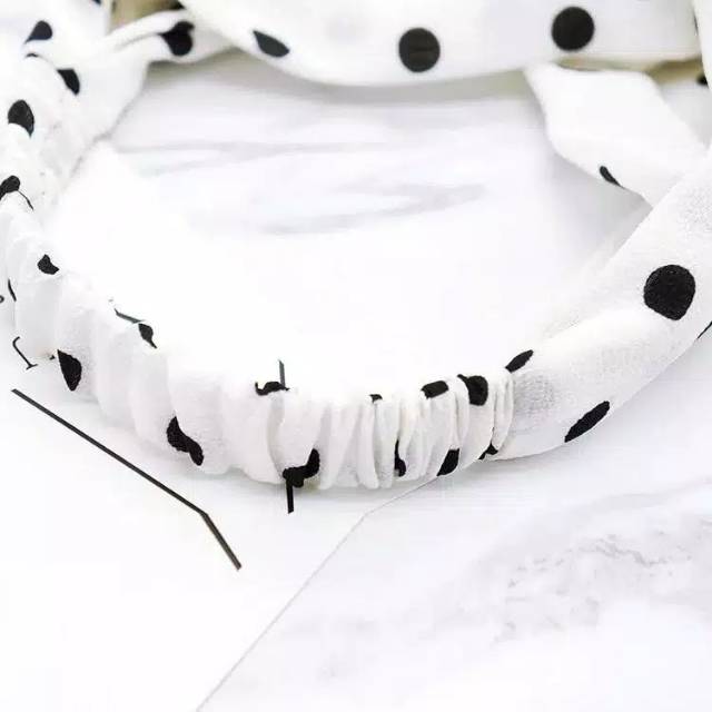 Bandana Bando Korea Motif Polkadot Starry Korean Headband