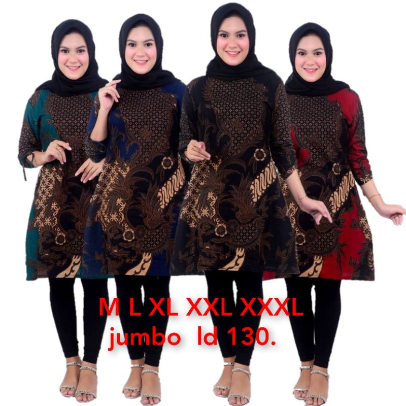 TUNIK BATIK WANITA BAJU WANITA BAJU GURU BAJU KANTOR