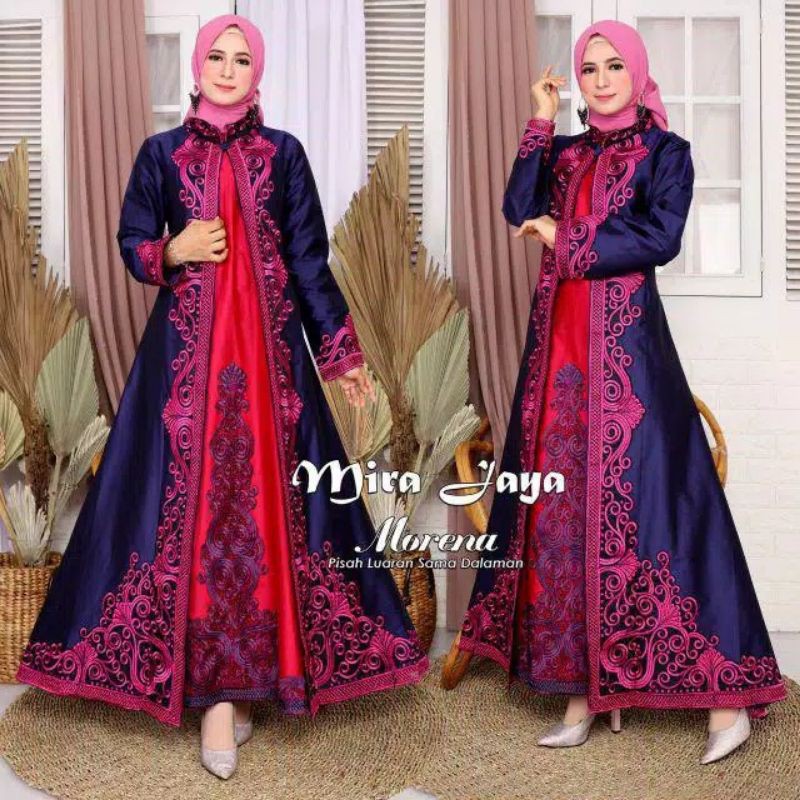 REALPICT PRODUK ORIGINAL/KEBAYA MORENA/GAMIS TAFETTA/BY MIRA JAYA