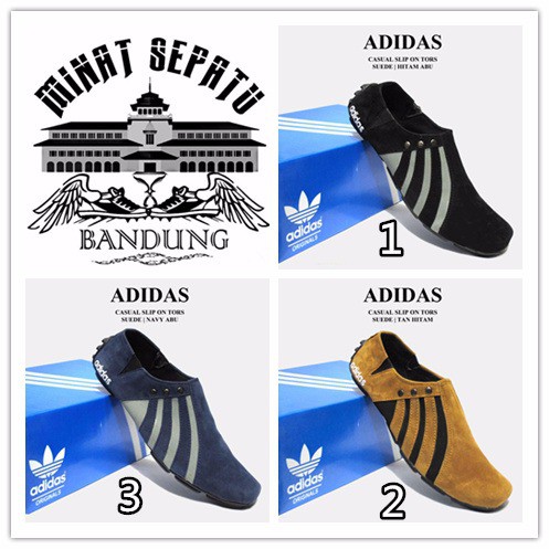 SEPATU PRIA ADIDAS TROS CASUAL SLIP ON MADE IN VIETNAM ASLI IMPORT PALING MURAH
