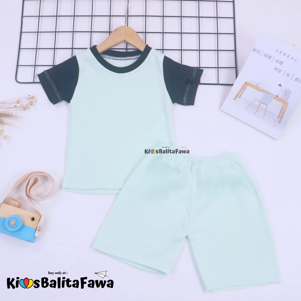 Set Bubu Bayi 6-18 Bulan / Piyama Lengan Celana Pendek Baby Laki Perempuan Baju Setelan Anak Import