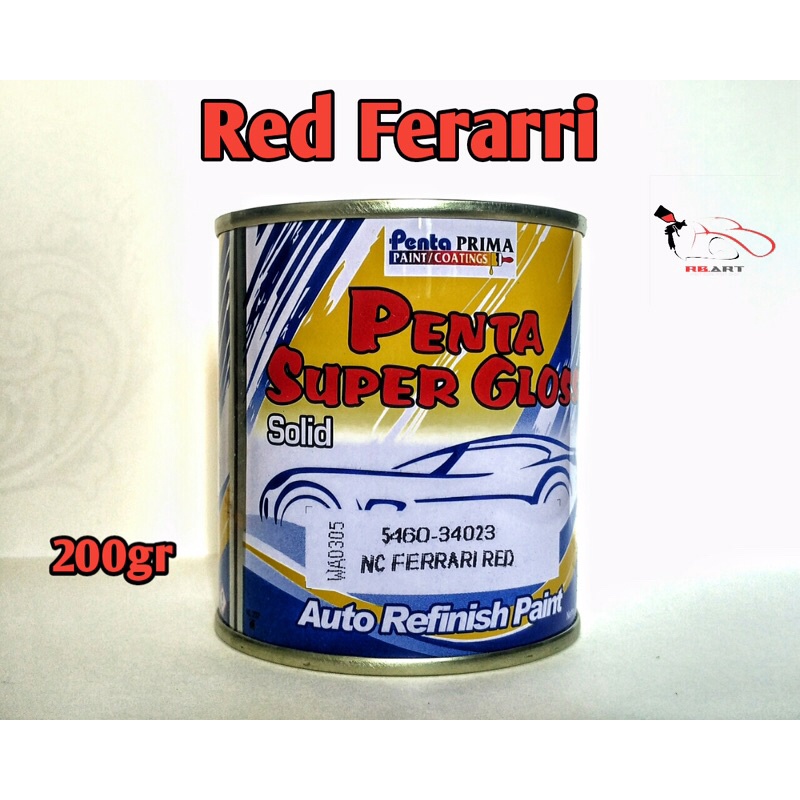 Cat merah Ferrari ( Penta gloss )