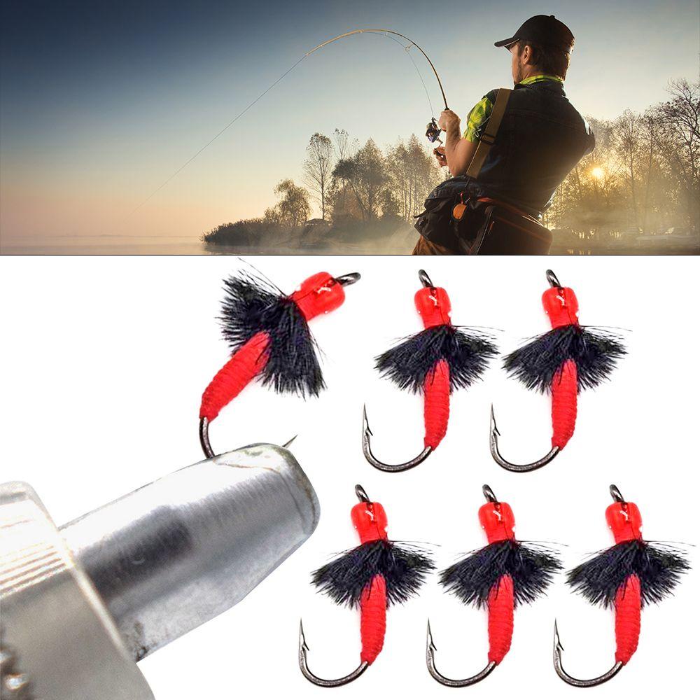 Top 5pcs Buatan Insect Lure DIY Kait Alat Pancing Lalat Kering Semut