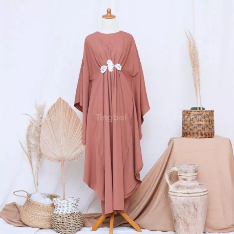 kaftan zarina premium / Gamis kaftan tiara model klelawar syar'i fashion muslimah mewah