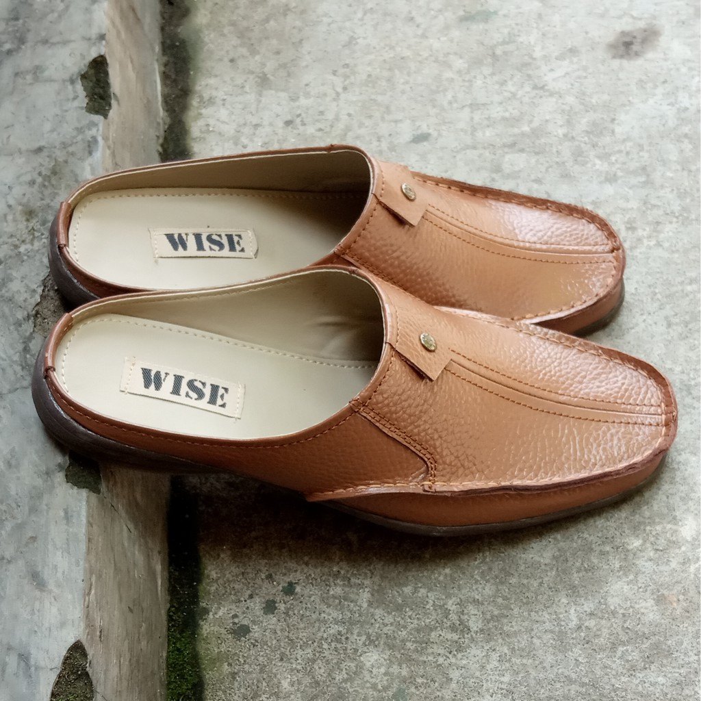 Wise - Sandal Selop Kulit Asli - Model Classic - K01