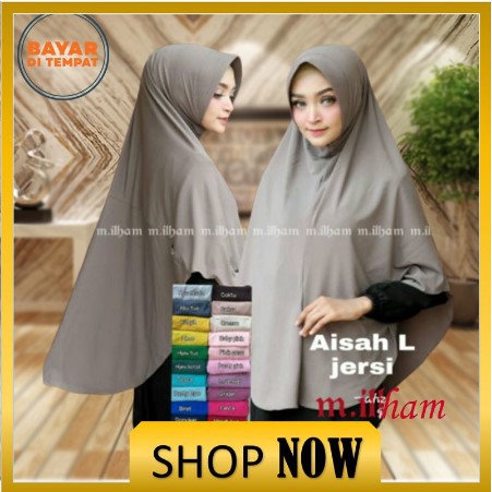 HIJAB jumbo AISYAH L Jilbab original M ILHAM