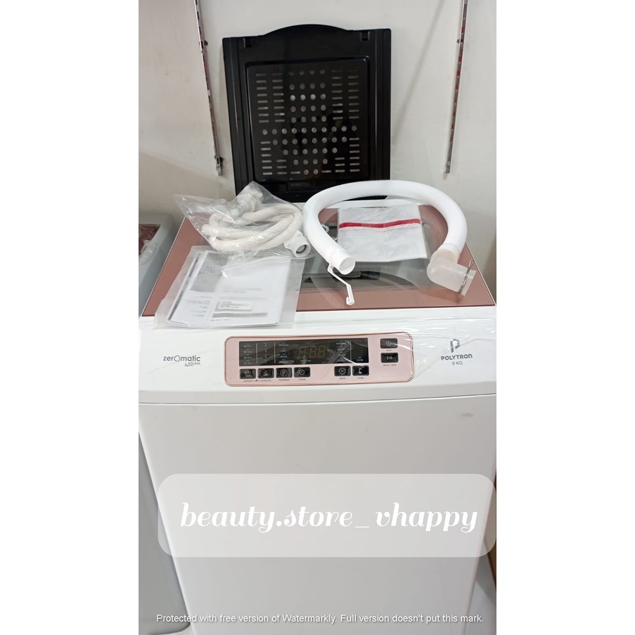 Mesin Cuci 1 Tabung POLYTRON PAW 9028 9 Kg Garansi Resmi Khusus Jawabarat Jabodetabek (Kota bandung dan Cimahi Bisa COD)
