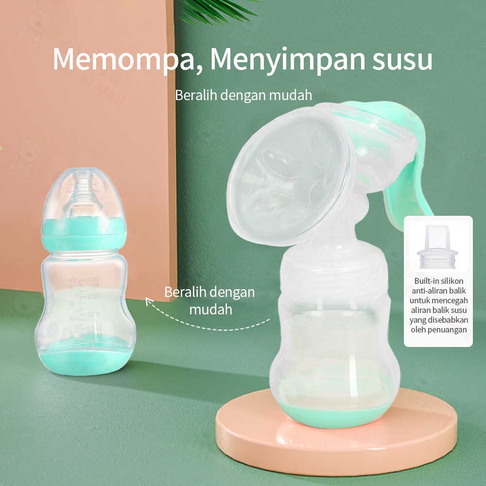 BEVAVAR Pompa Asi Manual Breast Pump Untuk 180Ml