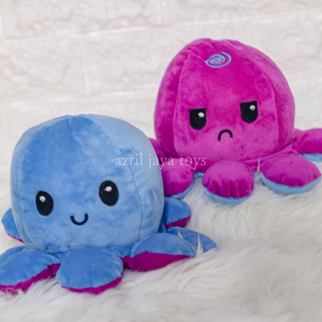 Boneka Gurita Octopus Halus Bolak - Balik Dua Sisi Reversible