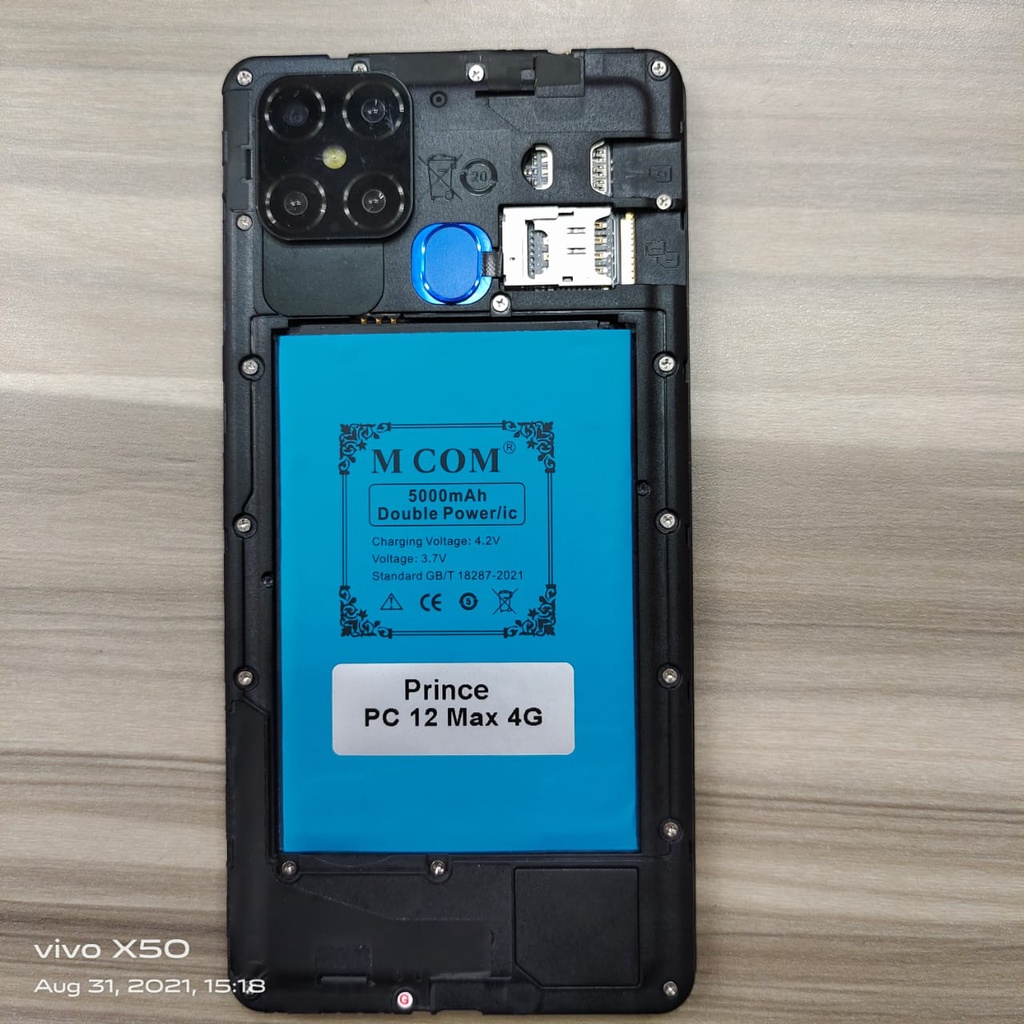 MCOM [ 5000MAH ] - PRINCE PC 12 MAX 4G - MCOM Baterai Batre Batery Battre Battery Batere Batrai Batr