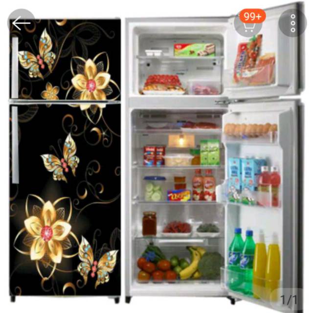 Sticker kulkas 2 pintu termurah