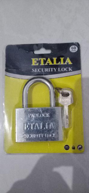 Gembok Rumah / Pagar / Toko 60mm Panjang / Pendek Etalia