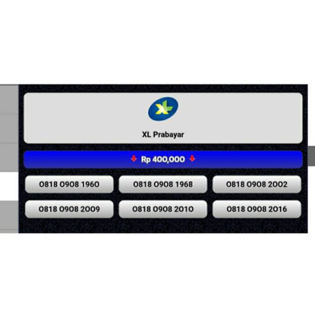 NOMOR CANTIK XL SERI TANGGAL LAHIR 09 AUGUSTUS