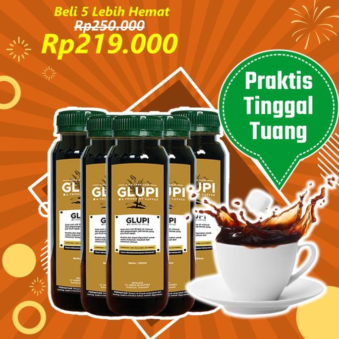 

[PAKET 5 BOTOL GLUPI] BROWN SUGAR CAIR GULA AREN ALAMI UNTUK COFFEE CD364512ZX