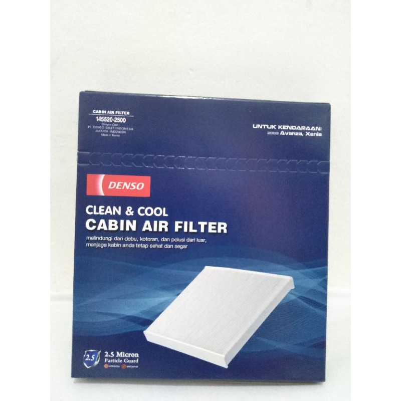 Filter Udara AC Kabin Cabin Air Filter Denso Original 145520-2500 Avanza Xenia Rush Terios 2003-2012