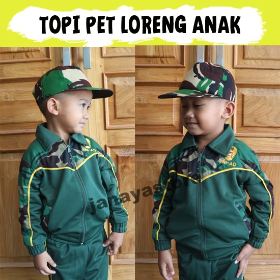 Topi Loreng Anak Topi Pet Loreng Anak Topi Tactical Anak