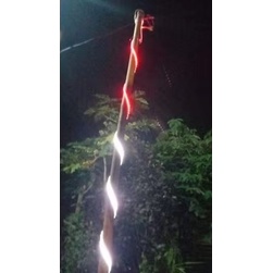 PAKET LAMPU LED STRIP SELANG MERAH+ PUTIH +ADAPTOR 3528 220V 4M~ 10METER MERAH+ PUTIH