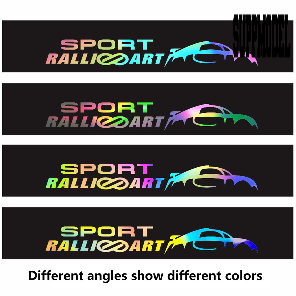 Stiker Vinyl Motif Tulisan Good Visual Effect Tahan Panas Untuk Kaca Depan Mobil