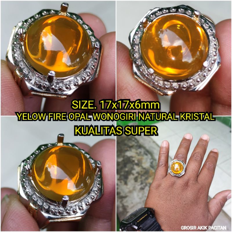 YELOW FIRE OPAL WONOGIRI NATURAL JUMBO KUALITAS