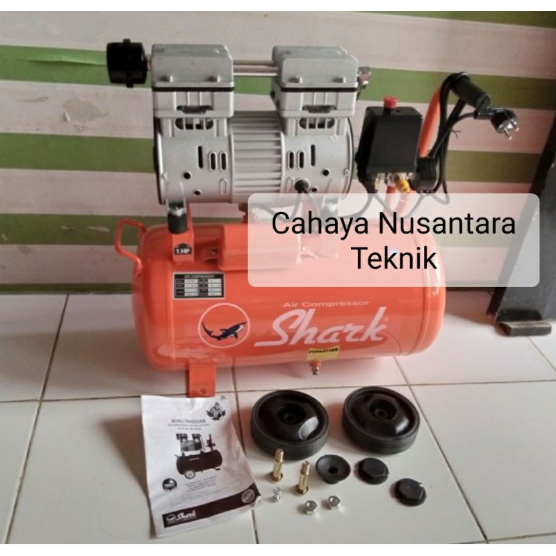 Mesin Kompresor Oiless 1 Hp Shark OV 10 - 25
