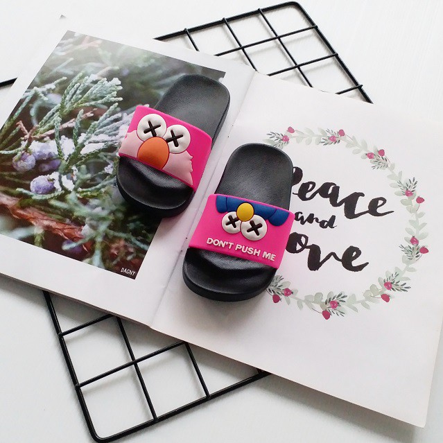 HappyOliver SANDAL ELMO IMPORT Sandal Anak selop karet lucu Sendal anak motif untuk anak perempuan laki