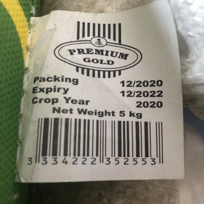 

978Eq10W Basmati Premium Gold 5Kg WQ12