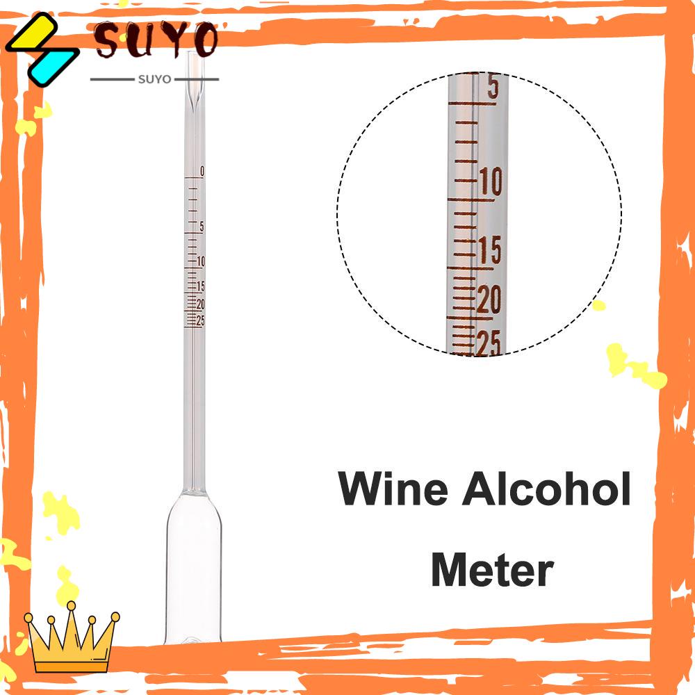 Suyo Alat Pengukur Kadar Alkohol / Wine / Beras 0-25 Derajat