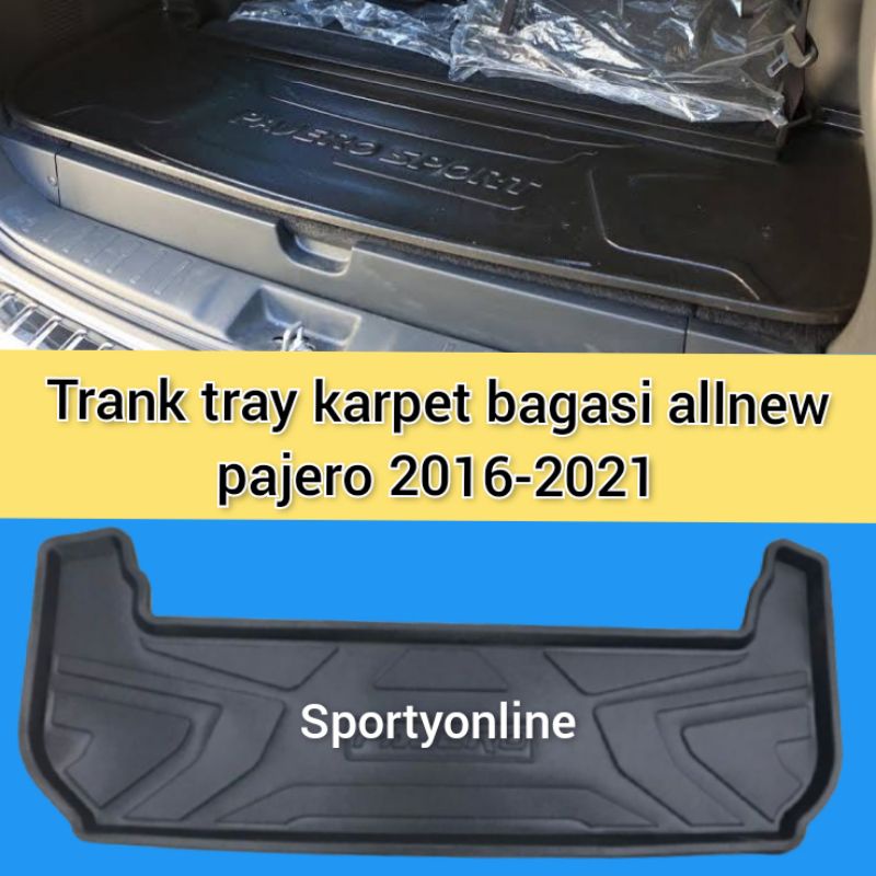 Karpet Bagasi trank tray allnew pajero 2016-2021 maxmat