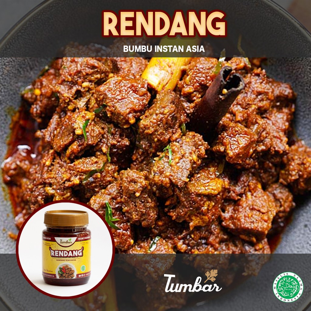 

Bumbu Instan Tumbar - Rendang ( Indonesian Beef Rendang Instant Seasoning )