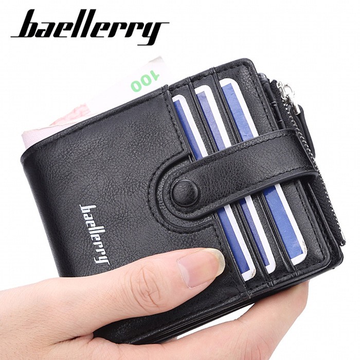 Baellerry New Men’s Wallet Dompet Kulit Lipat Pria K9103