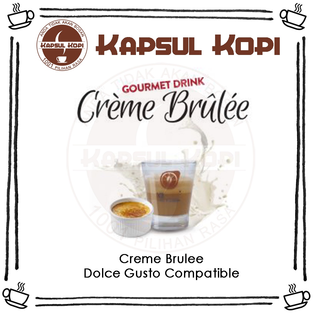 

Ecer Creme Brulee Kapsul Kopi Import Dolce Gusto Compatible Coffee Capsule