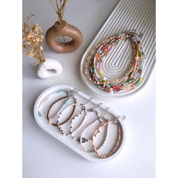 Choker necklace kalung beads korea chokerbeads manik etnik